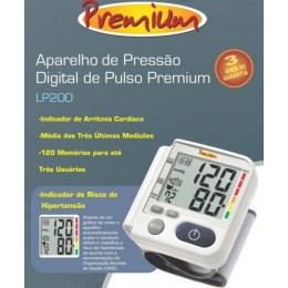 APARELHO DE PRESSÃO DIGITAL AUTOMATICO DE PULSO - PREMIUM LP 200